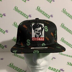 Headgear Classics Hat Pablo Escobar Money Dollar Signs Snapback Black Green Cap